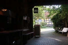 Blick aus dem Scheunenanbau